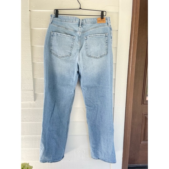 Hollister Ultra High Rise Light Wash Dad Jeans Women’s 14 R - Picture 4 of 7